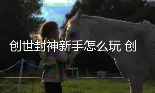 新手攻略大全怎么玩 创世创世封神封神